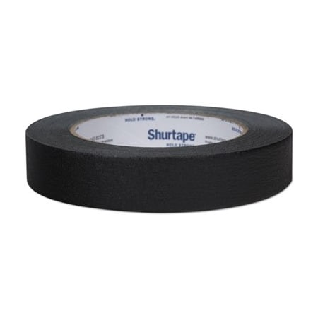 Shurtech Brands Duck, COLOR MASKING TAPE, 3in CORE, 0.94in X 60 YDS, BLACK 240574